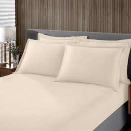 Jogo de Cama Buettner Solteiro Malha Liso 2 Peças Image Perola