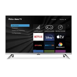 Smart TV 32'' Philco Led PTV32G7PR2CSBLH Roku TV Dolby Audio | Cinza (Bivolt)