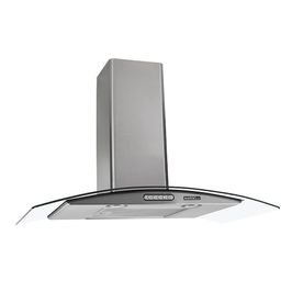 Coifa de Parede 80cm Vidro Curvo Duto Slim Nardelli Inox / 220 V
