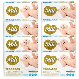 Trocador Descartável Mili Love &amp; Care 8 Pacotes c/5 unidades