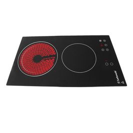 Cooktop Elétrico Touch Vitrocerâmico 2 Bocas Safanelli Preto / 220V