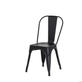 Cadeira Tolix Iron Aço Carbono Industrial  - Preto