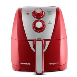 Fritadeira Sem Óleo Air Fryer 4L 1500W Mondial AFN-40-BI | Vermelho/Inox (220 V)