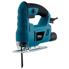 Serra Elétrica Tico-Tico Philco Ptt01 450W com Guia de Corte | Azul/Preto (220 V)