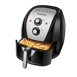 Fritadeira Sem Óleo Air Fryer 8L 1900W Mondial AFN-80-BI | Preto/Inox (220 V)