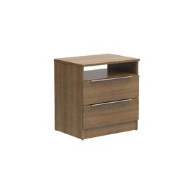 Mesa de Cabeceira Madesa 2 Gavetas - Rustic Rustic
