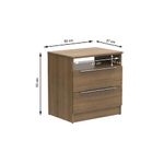 Armário de Cozinha Nevada e Balcão para Pia 180cm Dallas Cinza Claro