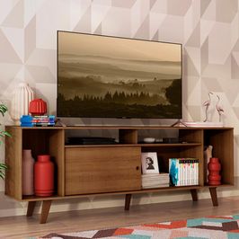 Rack para TV até 65 Polegadas Madesa Cancun com Pés - Rustic Rustic