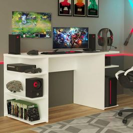 Mesa para Computador Gamer Madesa 9409 - Branco Branco