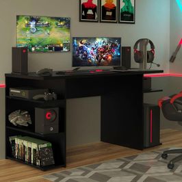 Mesa para Computador Gamer Madesa 9409 - Preto Preto