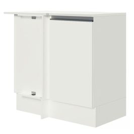Balcão de Canto 100% MDF com Tampo Branco Smart Madesa Branco