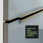 Balcão 40 cm 1 Porta Branco/Cinza Lux Madesa