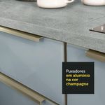 Balcão 40 cm 1 Porta Branco/Cinza Lux Madesa