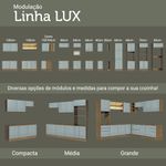 Balcão 60 cm 1 Porta Rustic/Cinza Lux Madesa