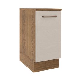 Balcão 35 cm 1 Porta Rustic/Crema Agata Madesa Rustic/Crema