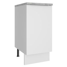 Balcão Madesa Stella 40 cm 1 Porta - Branco Branco