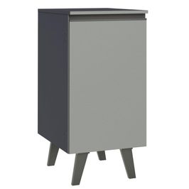 Balcão 40 cm 1 Porta Com Pés Cinza Nice Madesa Cinza