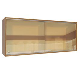 Armário Aéreo Madesa 2 Portas de Correr Vidro Reflex para Cozinhas Glamy, Lux e Reims - Rustic Rustic