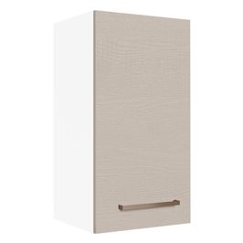 Armário Aéreo 35 cm 1 Porta Branco/Crema Agata Madesa Branco/Crema
