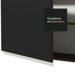 Armário Aéreo Madesa Glamy 35 cm 1 Porta - Rustic/Preto