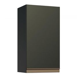 Armário Aéreo Madesa Reims 35 cm 1 Porta - Preto Preto