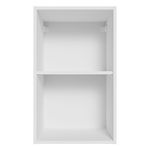 Armário Aéreo 40 cm com 2 Nichos Abertos para Cozinha Madesa Lux, Glamy, Agata, Stella - Branco