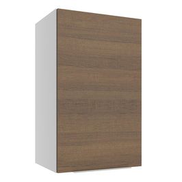 Armário Aéreo Madesa Stella 40 cm 1 Porta - Branco/Rustic Branco/Rustic