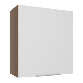 Armário Aéreo Madesa Stella 60 cm 1 Porta - Rustic/Branco Rustic/Branco