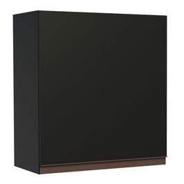 Armário Aéreo Madesa Reims 60 cm 1 Porta - Preto Preto