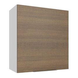 Armário Aéreo Madesa Stella 60 cm 1 Porta - Branco/Rustic Branco/Rustic