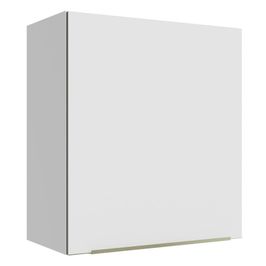 Armário Aéreo Madesa Lux 60 cm 1 Porta - Branco/Branco Veludo Branco/Branco Veludo
