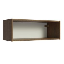 Armário Aéreo com Nicho Aberto 60cm Rustic Emilly Madesa Rustic