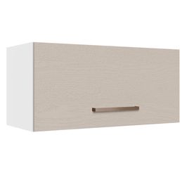 Armário Aéreo 70 cm 1 Porta Basculante Branco/Crema Agata Madesa Branco/Crema