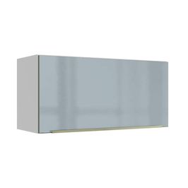 Armário Aéreo 70 cm 1 Porta Branco/Cinza Lux Madesa Branco/Cinza