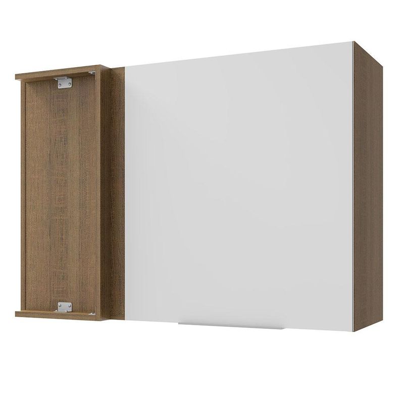 Armário Aéreo de Canto Madesa Stella 1 Porta - Rustic