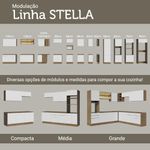 Armário Aéreo de Canto Madesa Stella 1 Porta - Rustic
