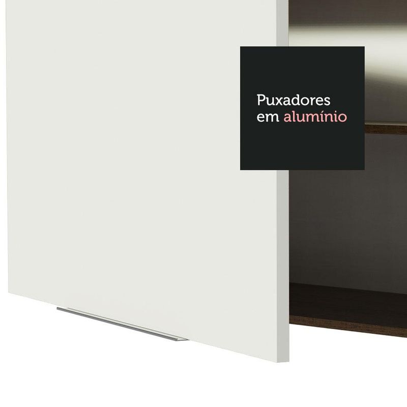 Armário Aéreo de Canto Madesa Stella 1 Porta - Rustic