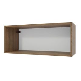 Armário Aéreo 80 cm Nicho Aberto para Cozinhas Lux, Glamy, Agata, Stella Rustic Madesa Rustic