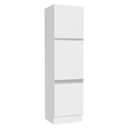 Paneleiro Madesa Glamy 60 cm 3 Portas - Branco Branco