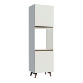 Torre-Quente Madesa Reims 60 cm 2 Portas - Branco Branco