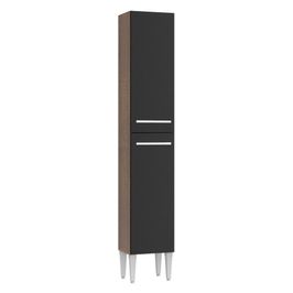 Paneleiro Madesa Emilly 2 Portas - Rustic/Preto Rustic/Preto