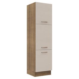 Paneleiro 60 cm 3 Portas Rustic/Crema Agata Madesa Rustic/Crema