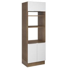 Torre Quente Madesa Stella 70 cm 3 Portas - Rustic/Branco Rustic/Branco