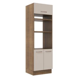 Torre Quente 70 cm 3 Portas Rustic/Crema Agata Madesa Rustic/Crema