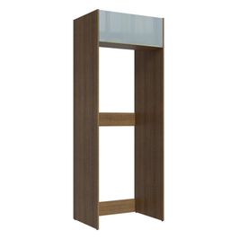 Porta Geladeira Madesa Lux 1 Porta Basculante - Rustic/Cinza Rustic/Cinza