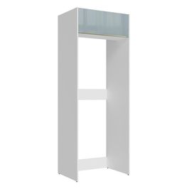 Porta Geladeira Madesa Lux 1 Porta Basculante - Branco/Cinza Branco/Cinza