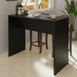 Bancada para Cozinha Madesa 115 cm - Preto Preto