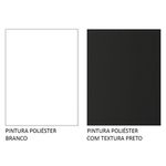 Armário de Cozinha Completa de Canto 100% MDF 389cm Branco/Preto Acordes Madesa 02