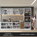 Armário de Cozinha Completa 310cm Rustic Stella Madesa 02
