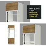 Armário de Cozinha Modulado de Canto Direito 4 Peças CP39 com Pia Inox Castanho/Preto
